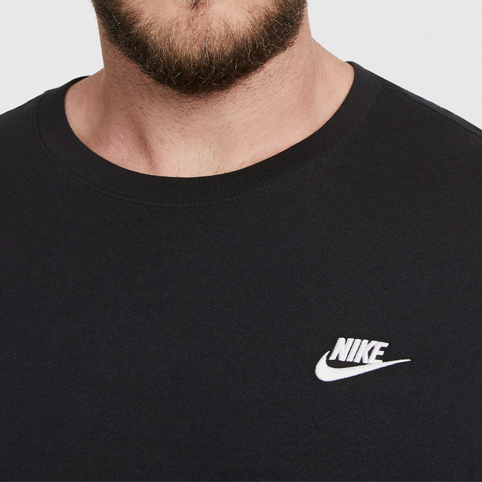 Áo Tay Ngắn Nam Nike Club - Đen - Supersports Vietnam