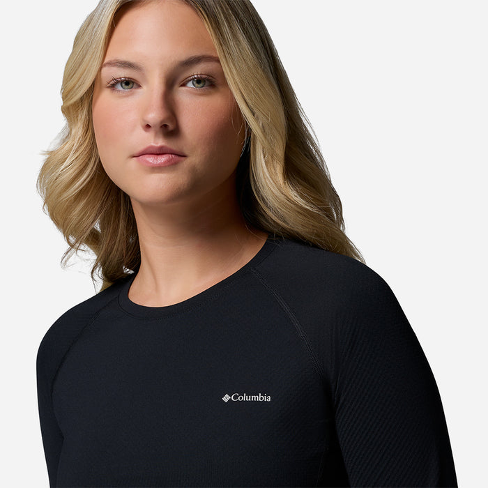 Áo Thun Nữ Columbia Omni-Heat Infinity™ Knit Long Sleeve Baselayer Crew - Đen - Supersports Vietnam
