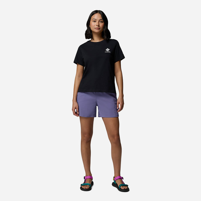 Áo Thun Nữ Columbia Rolling Bend™ Graphic Short Sleeve - Đen - Supersports Vietnam