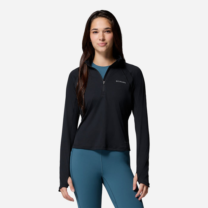Áo Thun Nữ Columbia Stealth Spring™ Half Zip - Đen - Supersports Vietnam