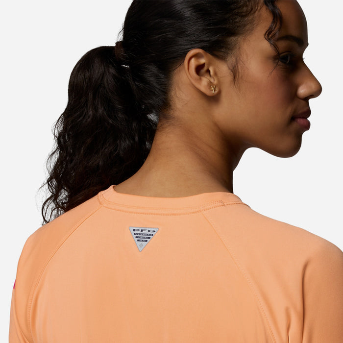 Áo Thun Nữ Columbia Tidal Tee™ II Long Sleeve - Cam - Supersports Vietnam