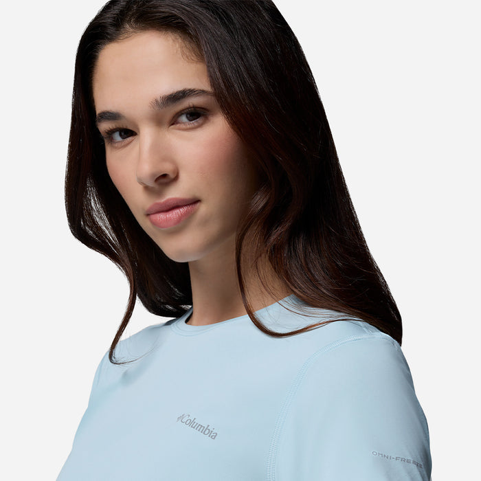 Áo Thun Nữ Columbia Zero Rules™ Light Short Sleeve Crew - Xanh Dương - Supersports Vietnam