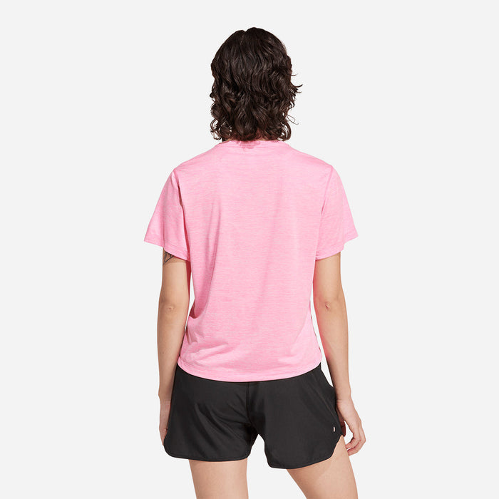 Áo Thun Nữ Adidas Own The Run Melange - Hồng - Supersports Vietnam