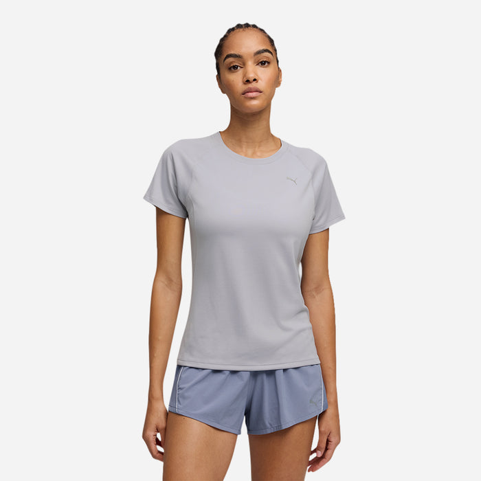 Áo Thun Nữ Puma Run Velocity Poly - Xám - Supersports Vietnam