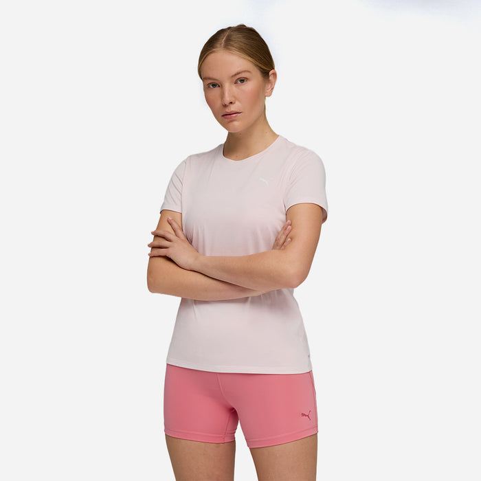 Áo Thun Nữ Puma Train All Day Essentials Heather - Hồng - Supersports Vietnam