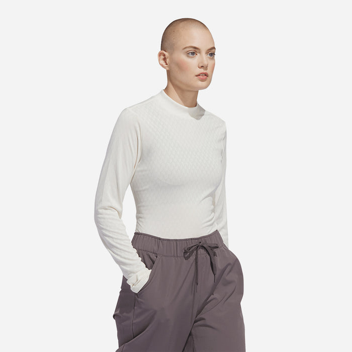 Áo Thun Nữ Adidas Ultimate365 Tour Heat.Rdy Mock Neck - Be - Supersports Vietnam