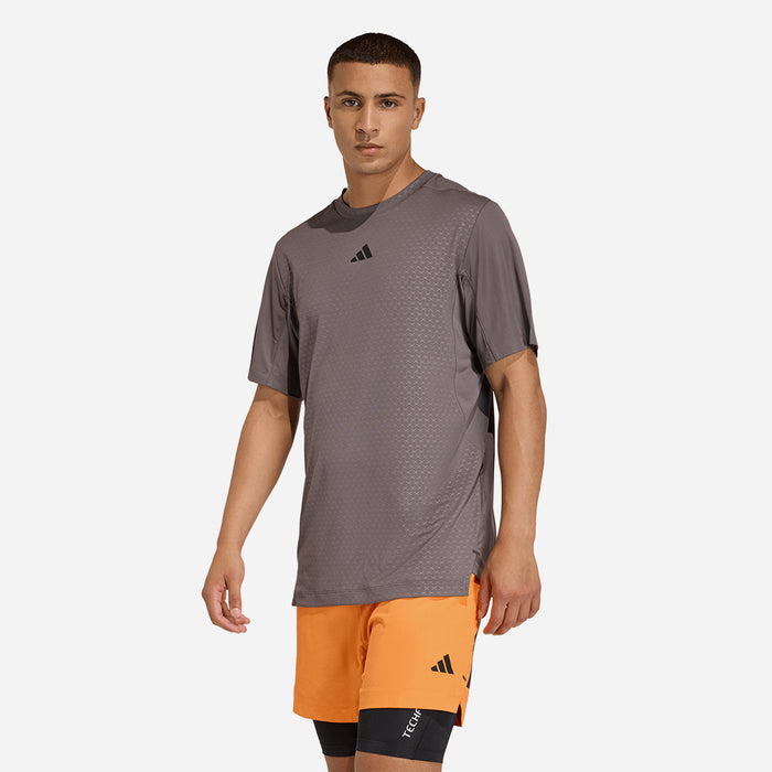 Áo Thun Nam Adidas D4T Primelift 3 Stripes - Nâu - Supersports Vietnam
