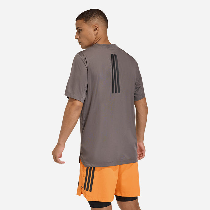 Áo Thun Nam Adidas D4T Primelift 3 Stripes - Nâu - Supersports Vietnam