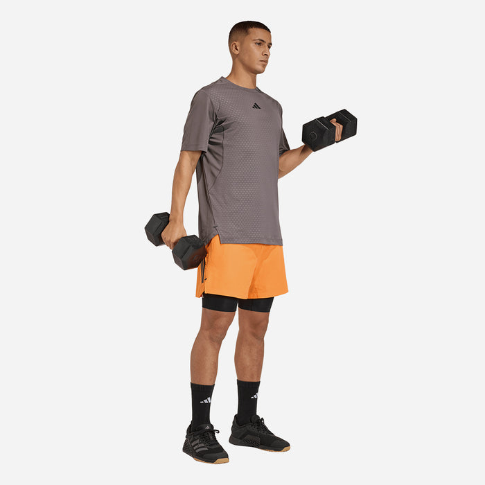 Áo Thun Nam Adidas D4T Primelift 3 Stripes - Nâu - Supersports Vietnam