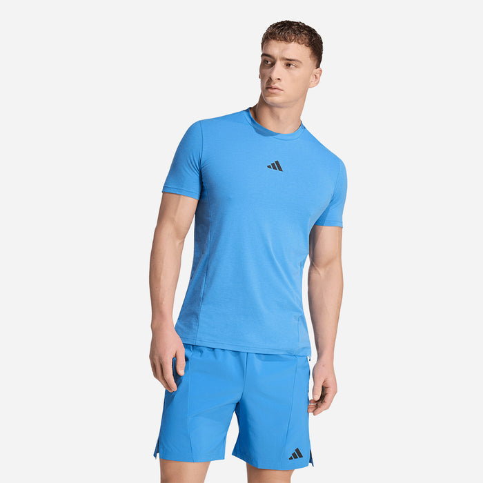 Áo Thun Nam Adidas Designed For Training Workout - Xanh Dương - Supersports Vietnam