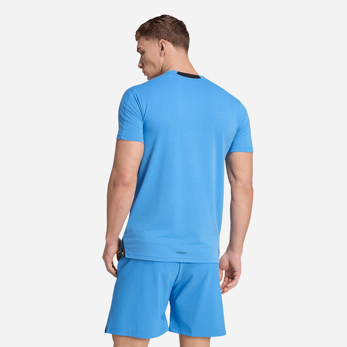 Áo Thun Nam Adidas Designed For Training Workout - Xanh Dương - Supersports Vietnam