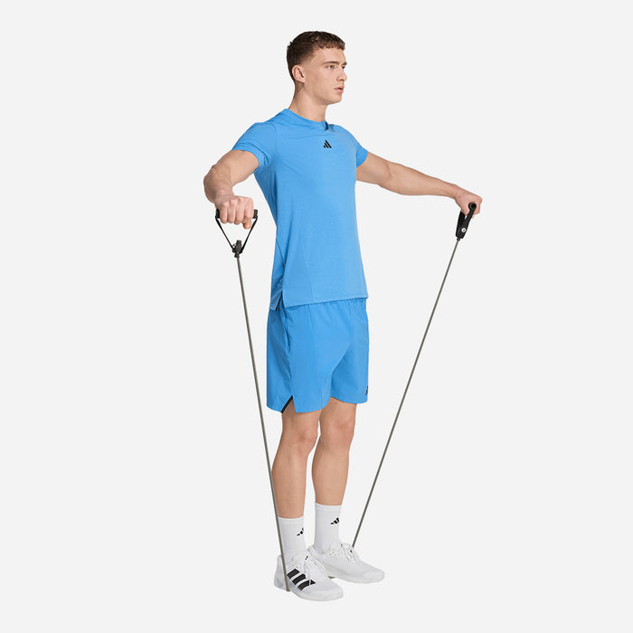 Áo Thun Nam Adidas Designed For Training Workout - Xanh Dương - Supersports Vietnam