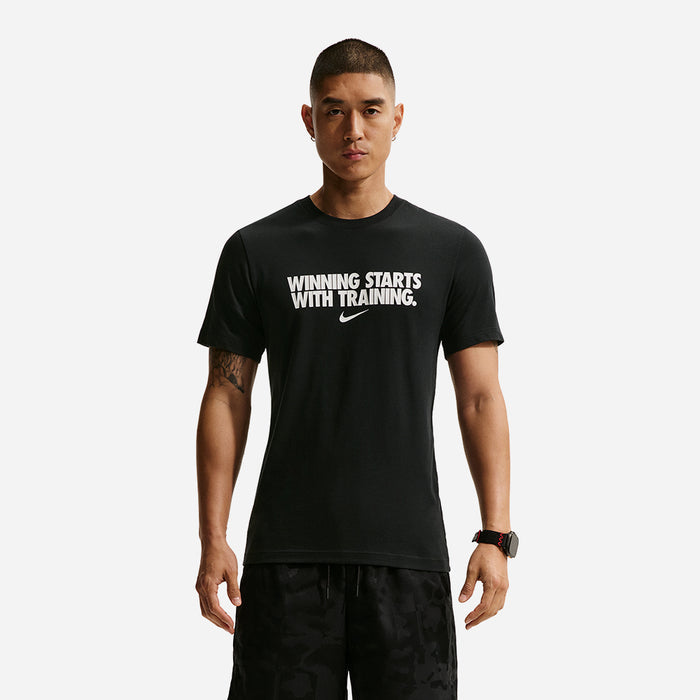 Áo Thun Nam Nike Dri-Fit Winning - Đen - Supersports Vietnam