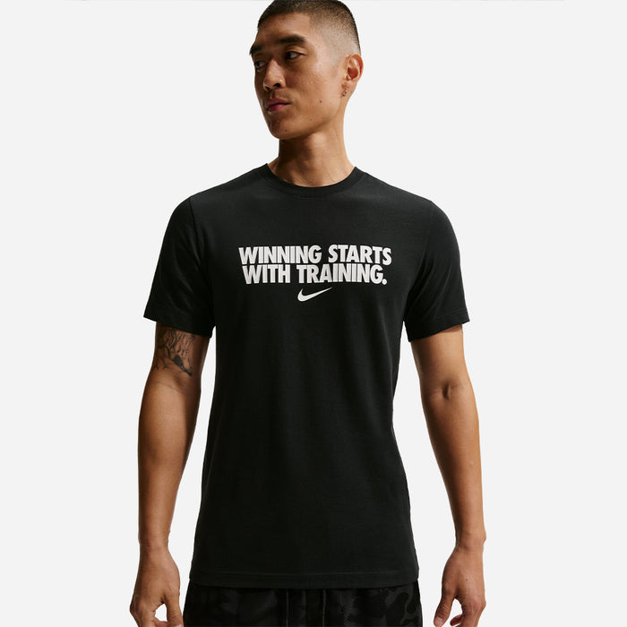 Áo Thun Nam Nike Dri-Fit Winning - Đen - Supersports Vietnam