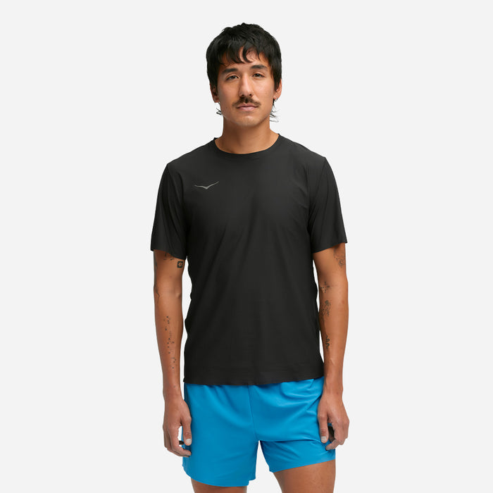 Áo Thun Nam HOKA Airolite Short Sleeve 2.0 - Đen - Supersports Vietnam