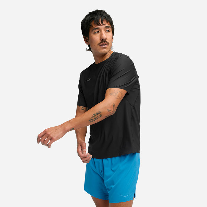 Áo Thun Nam HOKA Airolite Short Sleeve 2.0 - Đen - Supersports Vietnam