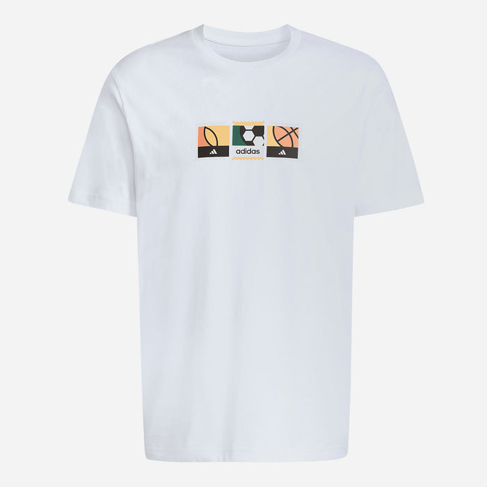 Áo Thun Nam Adidas Memories Of Sport Stamps Graphic - Trắng - Supersports Vietnam
