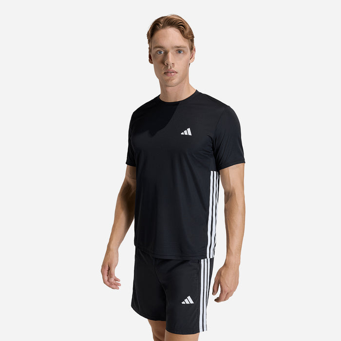 Áo Thun Nam Adidas Workout Essentials Base 3-Stripes - Đen - Supersports Vietnam