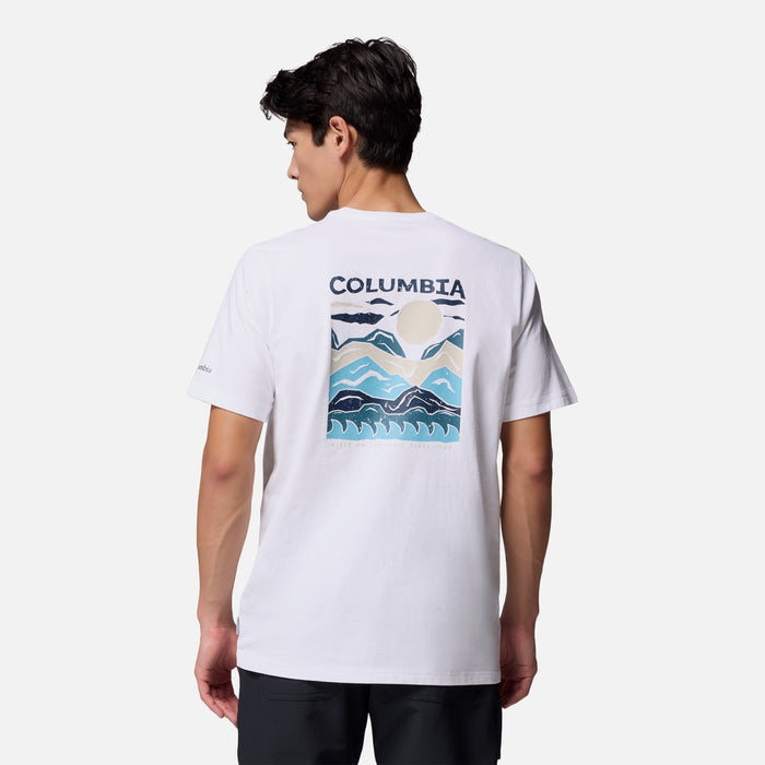 Áo Thun Tay Ngắn Nam Columbia Explorers Canyon™ Back - Trắng - Supersports Vietnam