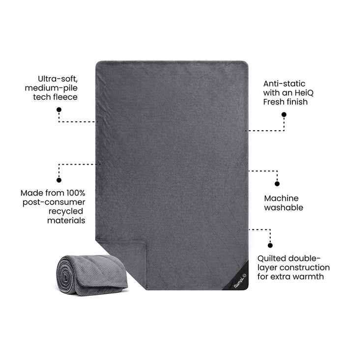 Rumpl Après Fleece Blanket - Charcoal Grey Après Fleece Blanket - Charcoal Grey | Rumpl Blankets For Everywhere Après Fleece