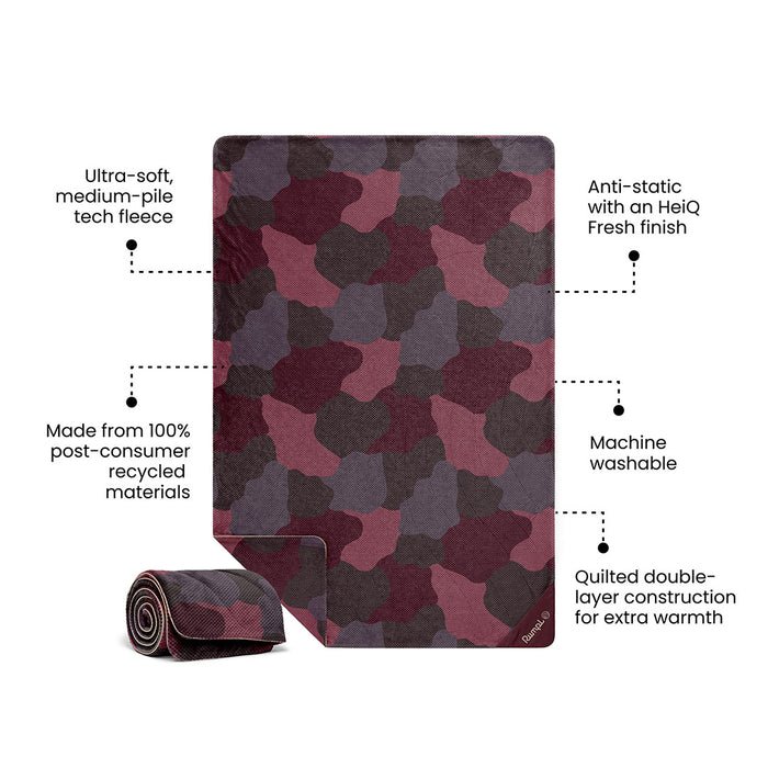 Rumpl Après Fleece Blanket - Puzzled Fig Après Fleece Blanket - Puzzled Fig | Rumpl Blankets For Everywhere Après Fleece