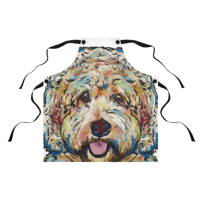 kitchen apron Doodle Dog  Face