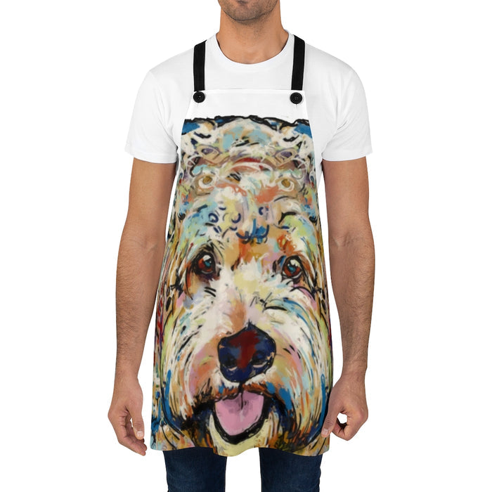 Apron for men doodle dog