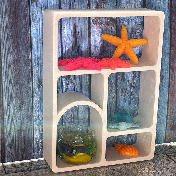 Art Deco Storage Japandi Console Display filled
