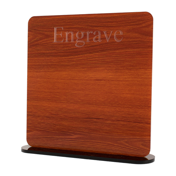 Auburn Wood Grain Brown Acrylic Engrave