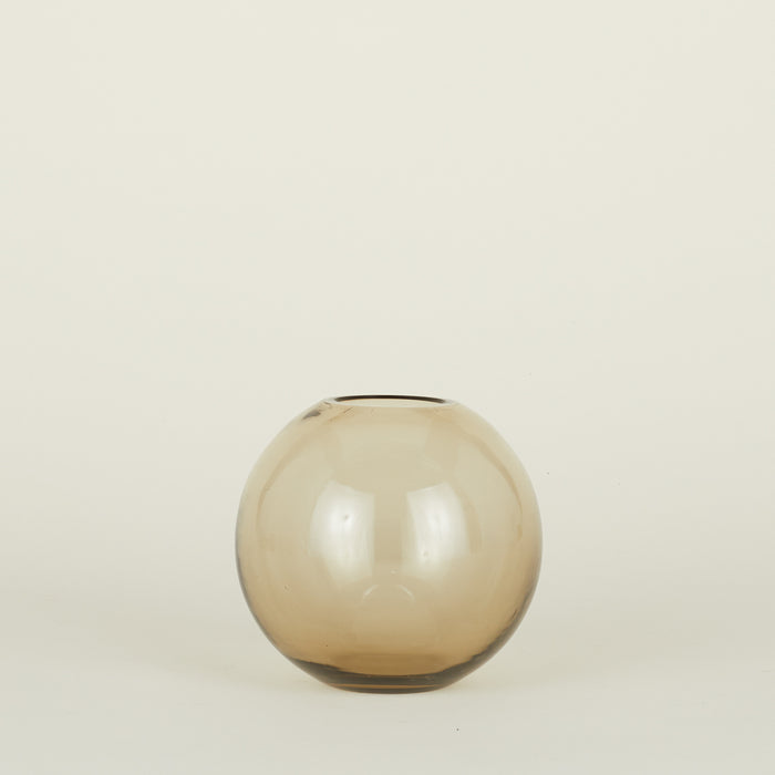Large aurora sphere vase in smoke