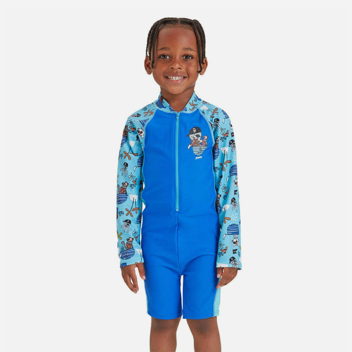Bộ Đồ Bơi Bé Trai Zoggs Long Sleeve All In One - Xanh Dương - Supersports Vietnam