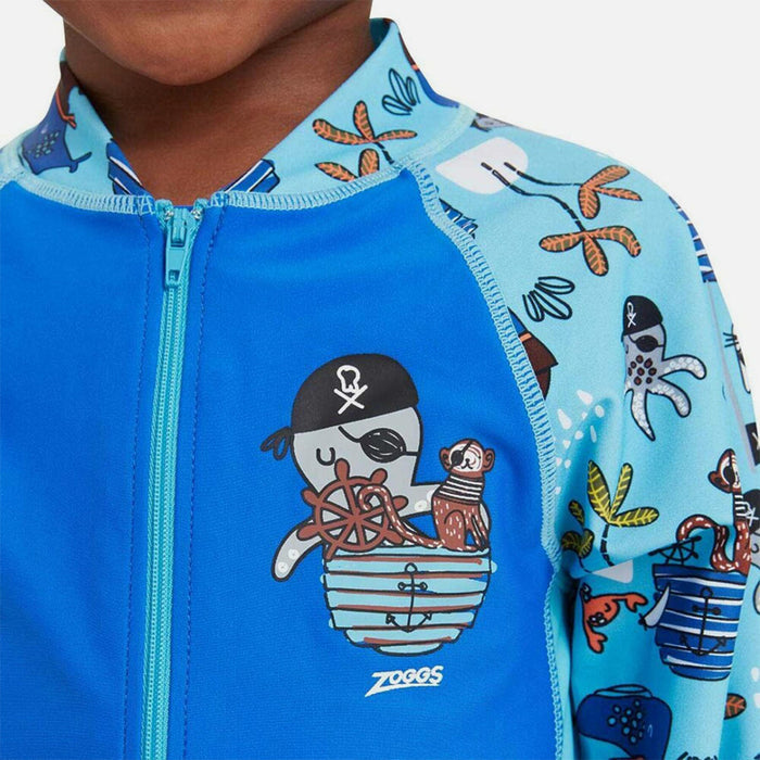 Bộ Đồ Bơi Bé Trai Zoggs Long Sleeve All In One - Xanh Dương - Supersports Vietnam