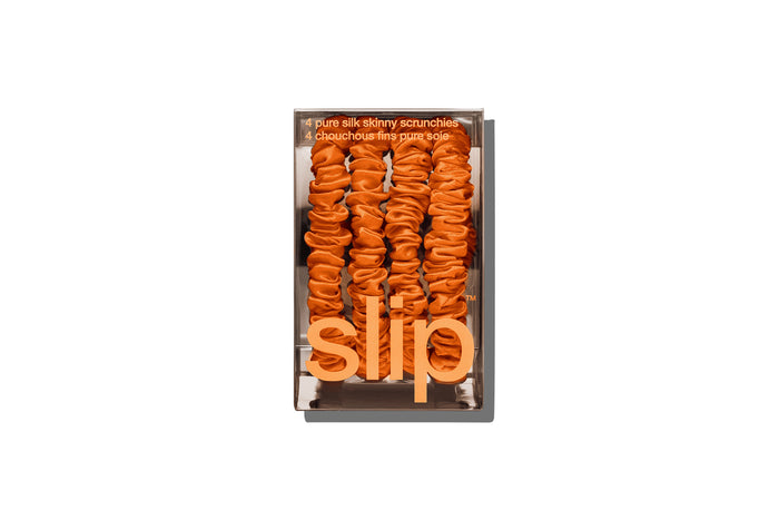Back to School Orange Skinny Scrunchies