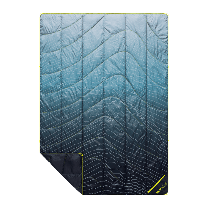 Rumpl Backcountry Puffy Blanket - Moraine Mist Backcountry Puffy Blanket - Moraine Mist | Rumpl Blankets For Everywhere Printed Backcountry Puffy