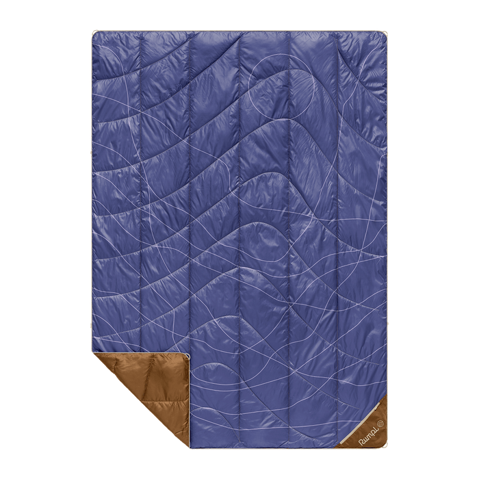 Rumpl Backcountry Puffy Blanket - Trace Valley Marionberry Backcountry Puffy Blanket - Trace Valley Marionberry | Rumpl Blankets For Everywhere Printed Backcountry Puffy