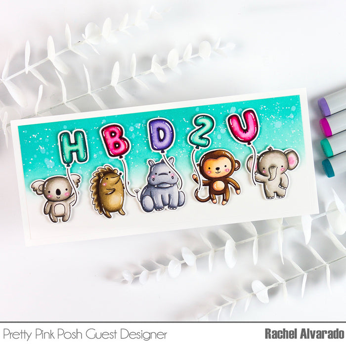 Balloon Alphabet Coordinating Dies