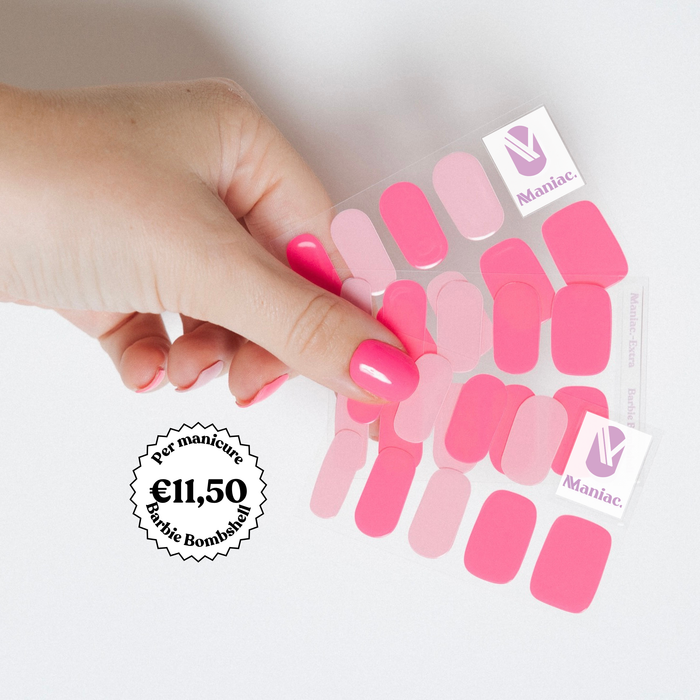 Barbie Bombshell - Maniac gel nail stickers