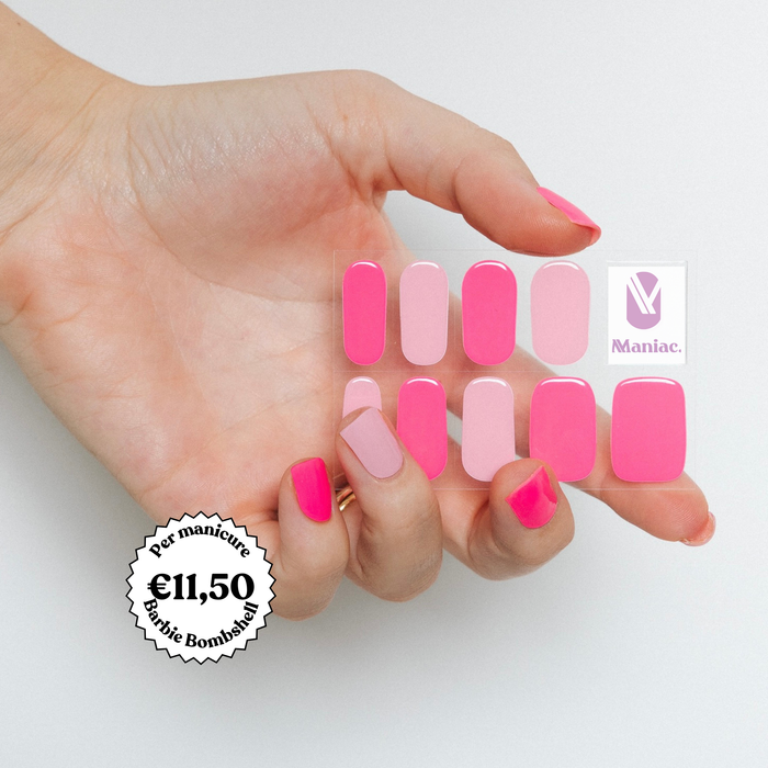 Barbie Bombshell - Maniac gel nail stickers