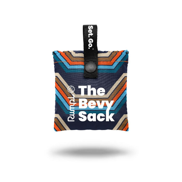 Rumpl Bevy Sack™ - Midnight Retro Stripes Bevy Sack™ - Midnight Retro Stripes | Rumpl Blankets For Everywhere Bevy Sack