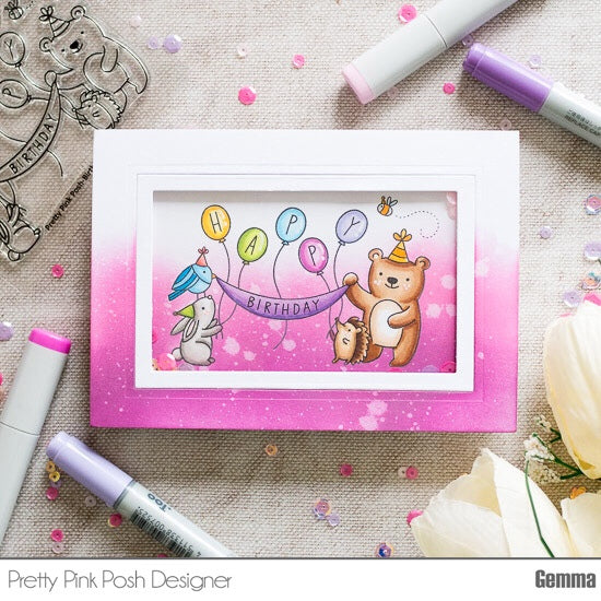 Birthday Scene Stamp Set