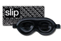 A black slip silk contour sleep mask with the brand name 'slip' visible on the packaging. Designed to protect delicate eyelash extensions.