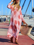 Bohemian Retro Casual Loose Floral Maxi Dress