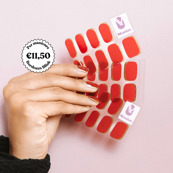 Bordeaux Blink - Maniac gel nail stickers