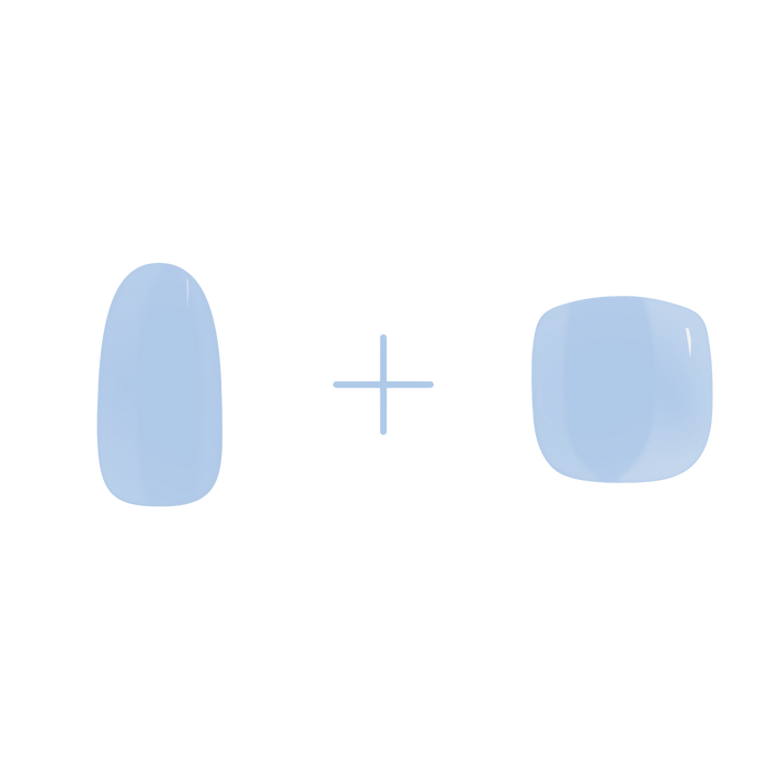 Breezy Blue - Mani+Pedi - Maniac gel nail stickers