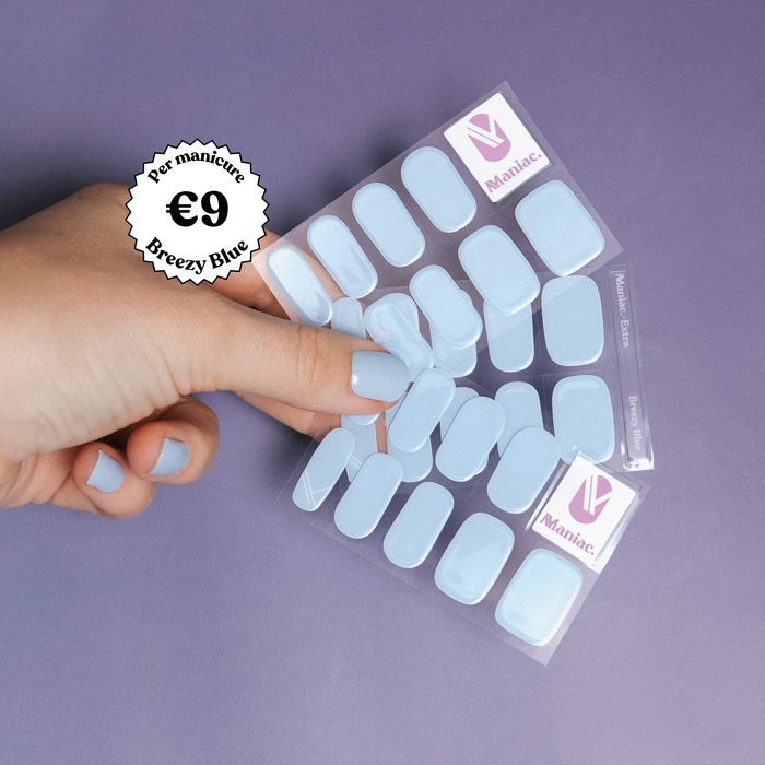 Breezy Blue - Maniac gel nail stickers