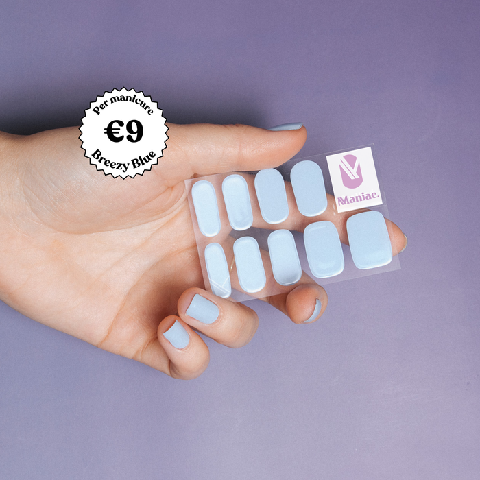 Breezy Blue - Maniac gel nail stickers