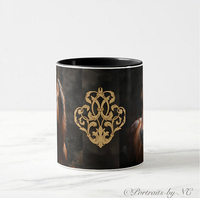 Brown Beauty: Sip in Style with our 11 oz Horse-themed Mug
