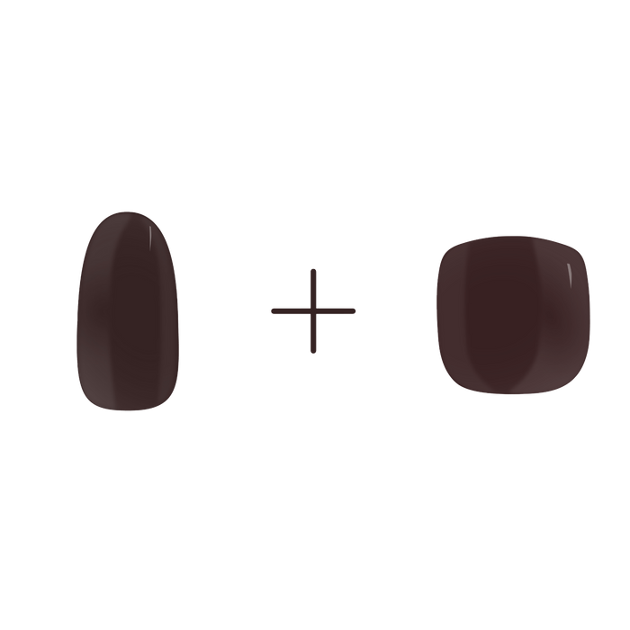 Busu Brown - Mani+Pedi - Maniac gel nail stickers