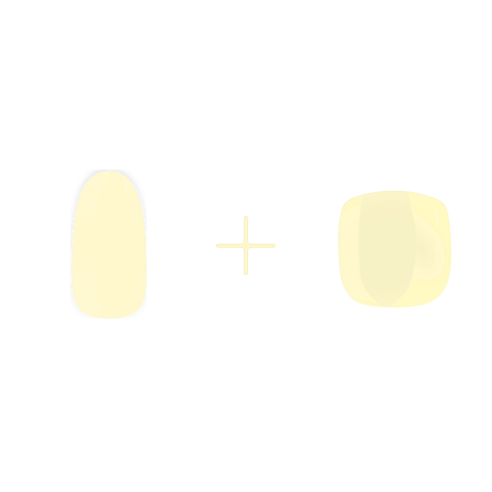 Butter Yellow - Mani+Pedi - Maniac gel nail stickers