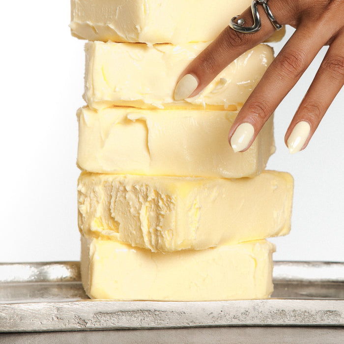 Butter Yellow Maniac Nails gel nail stickers manicure in soft pastel yellow